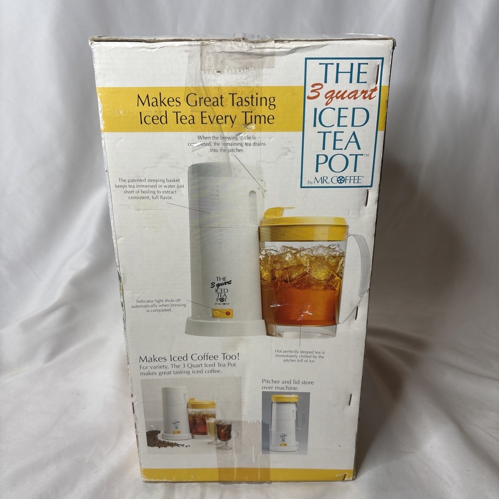 Vintage Mr. Coffee TM3 The 3 Quart Iced Tea Pot Maker NOS 1995. - Picture 2 of 6